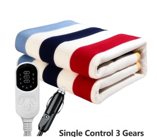 DC12V Battery Powered Single Electric Heated Blanket - Electromann SA