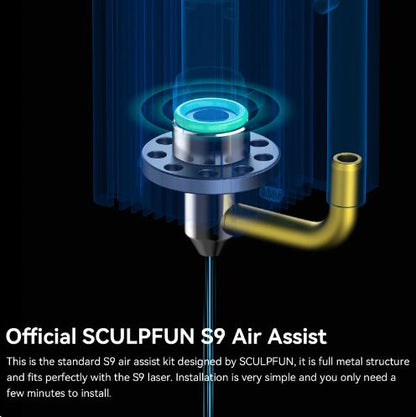 SCULPFUN S9 Air Assist Nozzle Kit 30ML/ Air Pump - Electromann SA