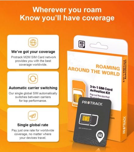 Protrack M2M 30MB per Month Roaming Data SIM Card Yearly Top Up Voucher (10007050) - Electromann SA