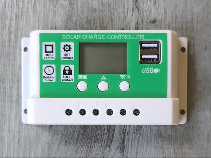 30A 12v/24v Solar Battery Charge Controller - Electromann SA
