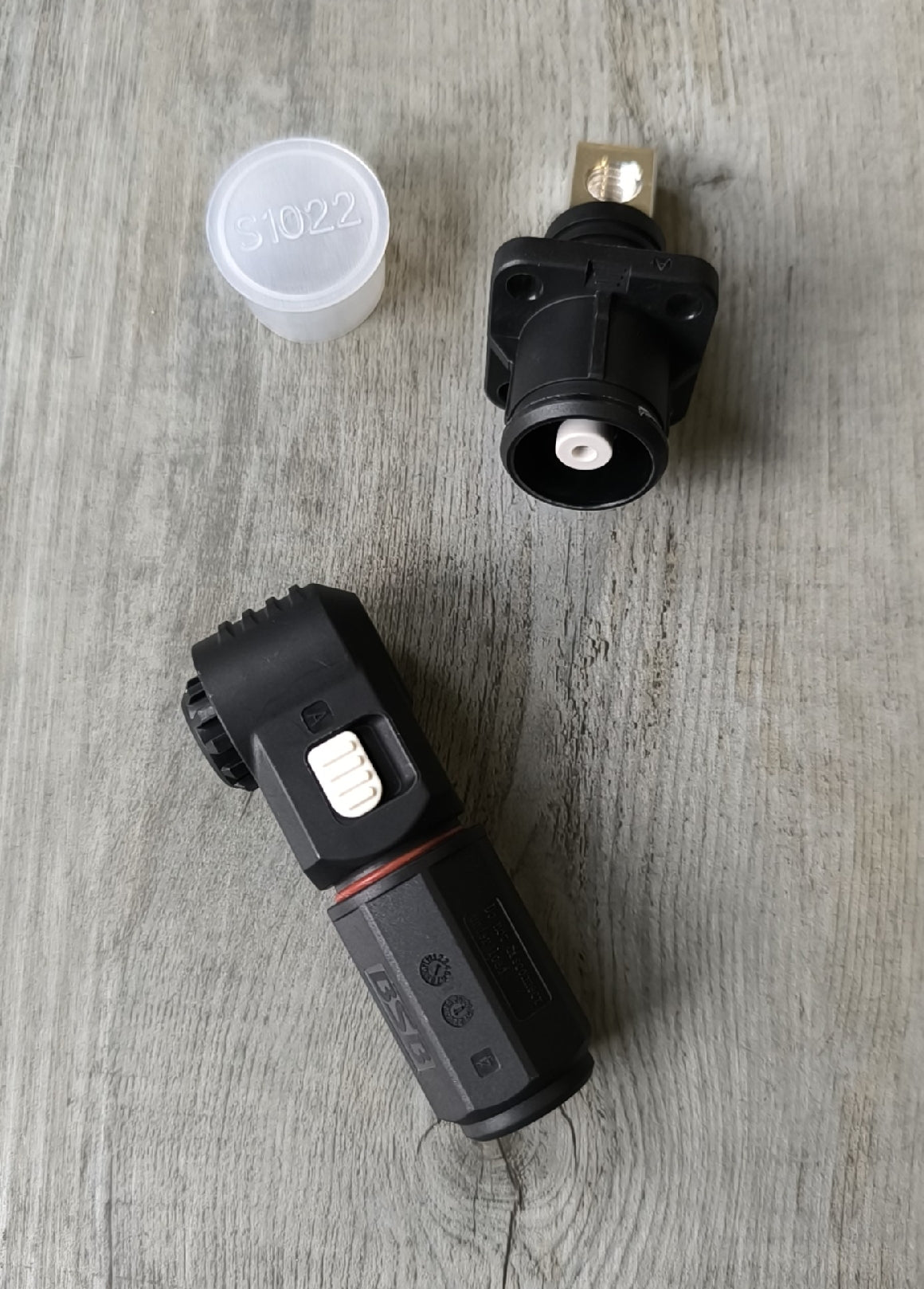 35mm DC Battery Cable Connector Kit - BLACK - Electromann SA