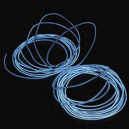 5M 12V Flexible Neon EL Wire Strip – Vibrant and Customizable Lighting - Electromann SA