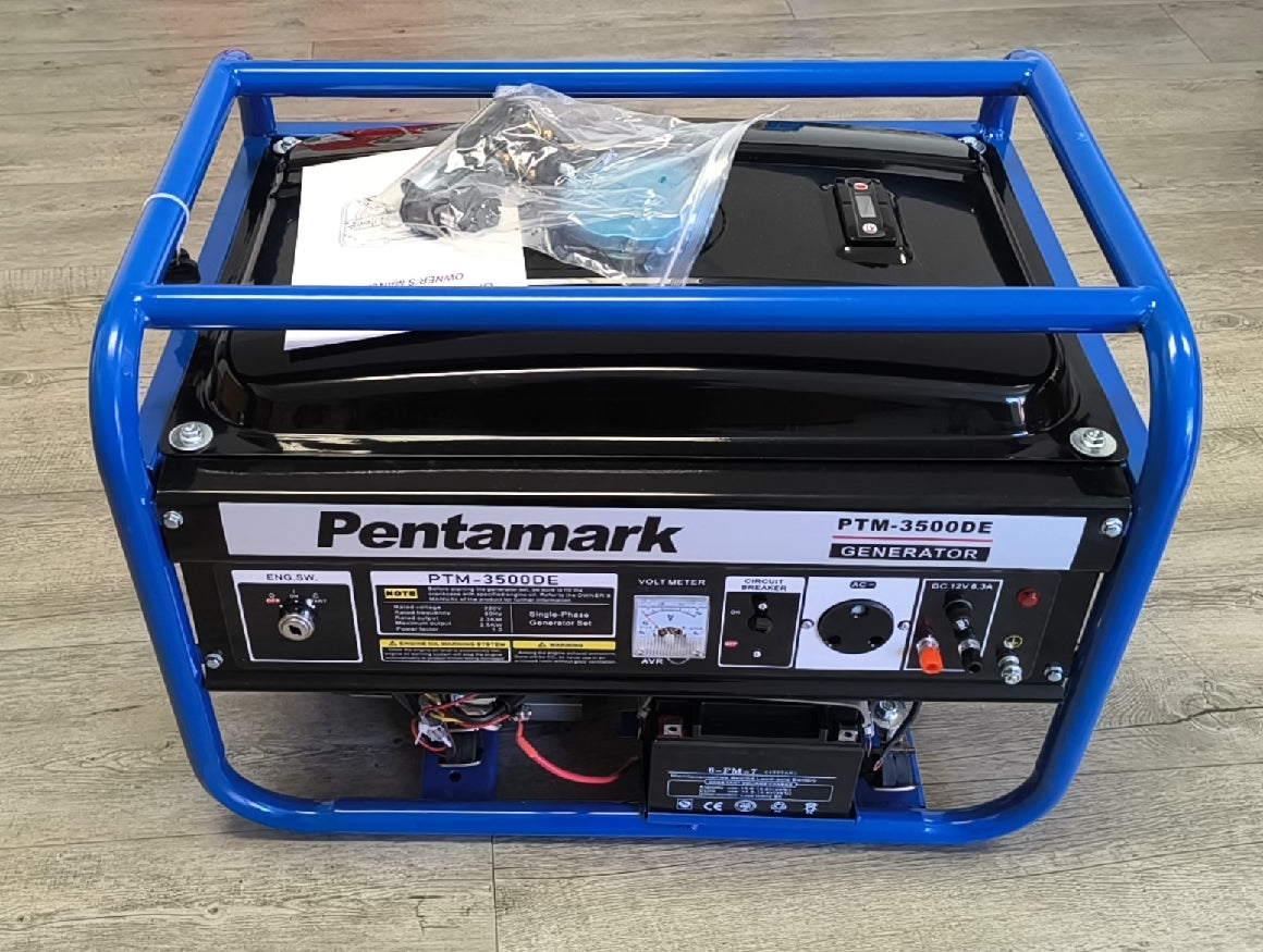 Pentamark PTM-3500DE Portable Petrol Generator - Electromann SA