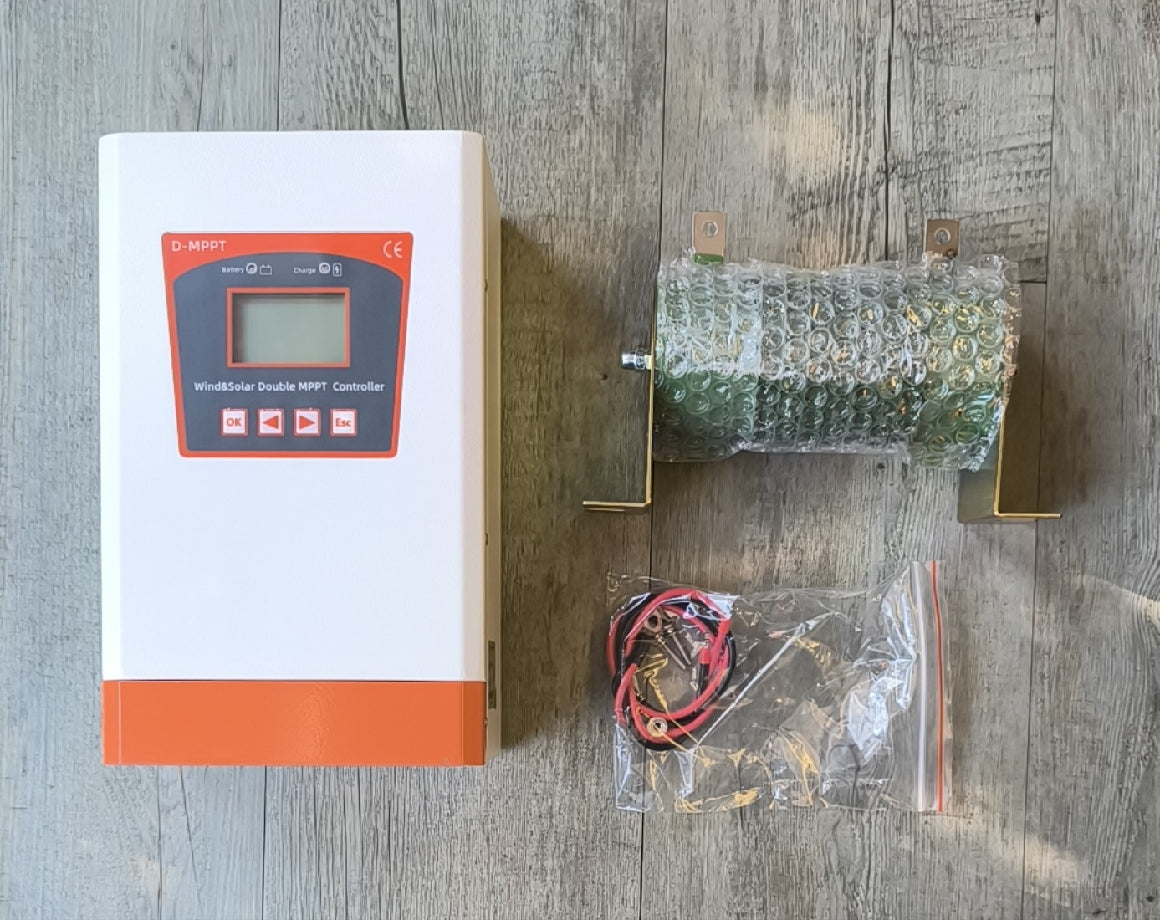 12-24v 1800watt Hybrid Dual Solar and Wind Power MPPT Controller - Electromann SA