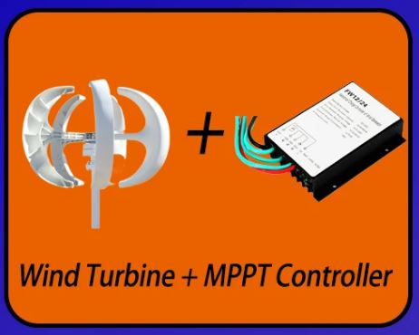 500W 24V 5 Blade Vertical Wind Turbine for Home Use - Clean and Efficient Energy Generation - Electromann SA