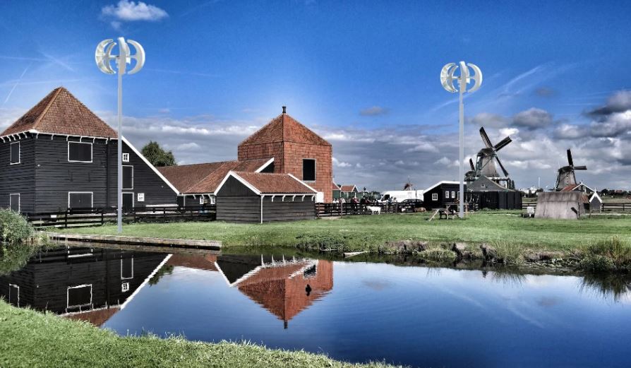 500W 24V 5 Blade Vertical Wind Turbine for Home Use - Clean and Efficient Energy Generation - Electromann SA