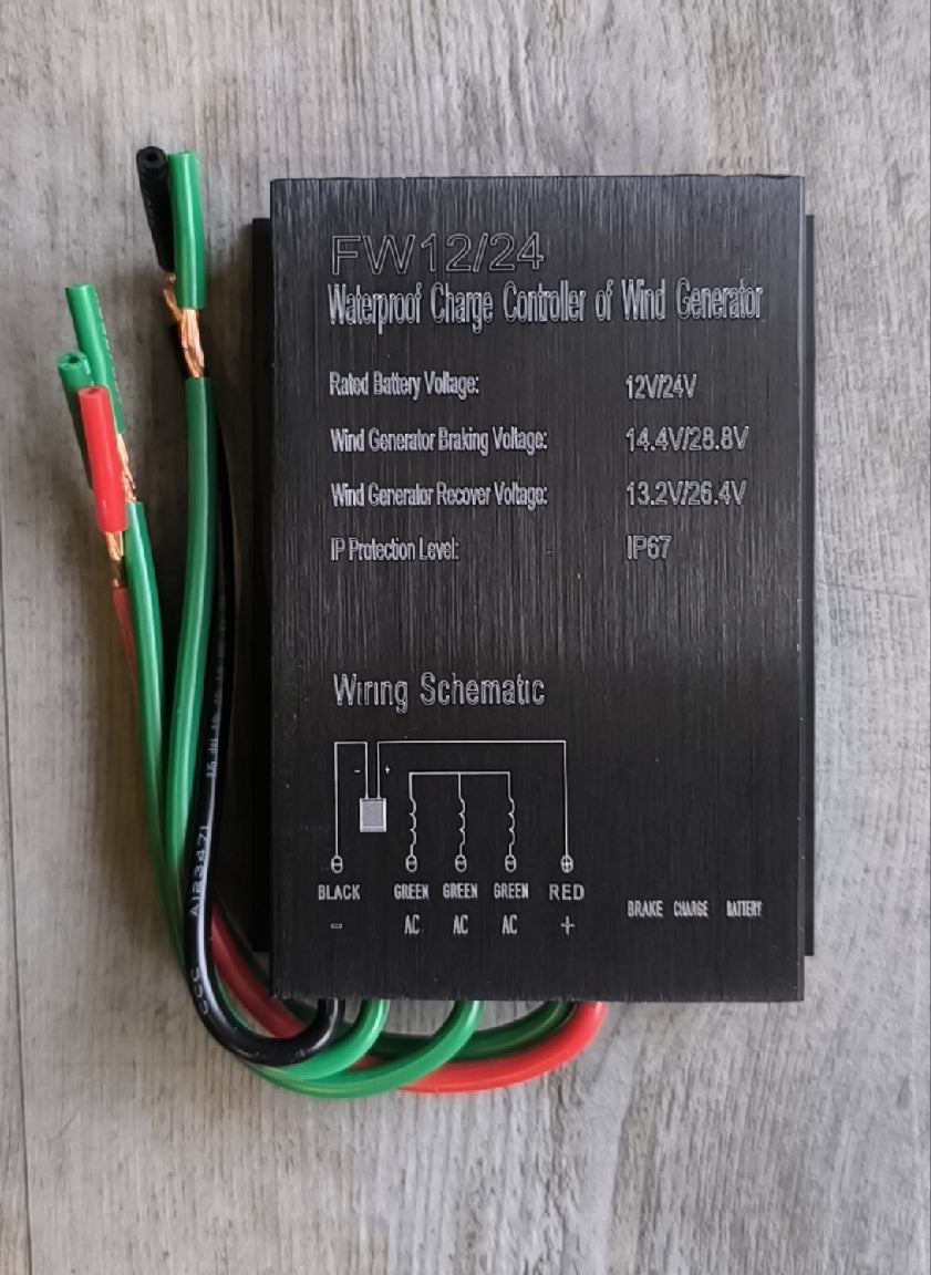 500W 24V 5 Blade Vertical Wind Turbine for Home Use - Clean and Efficient Energy Generation - Electromann SA