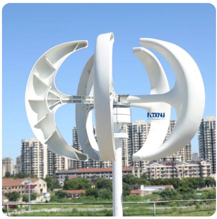 500W 24V 5 Blade Vertical Wind Turbine for Home Use - Clean and Efficient Energy Generation - Electromann SA