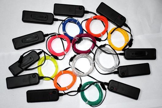 3m Neon Light Electroluminescent Wire - Vibrant and Flexible Lighting Solution - Electromann SA