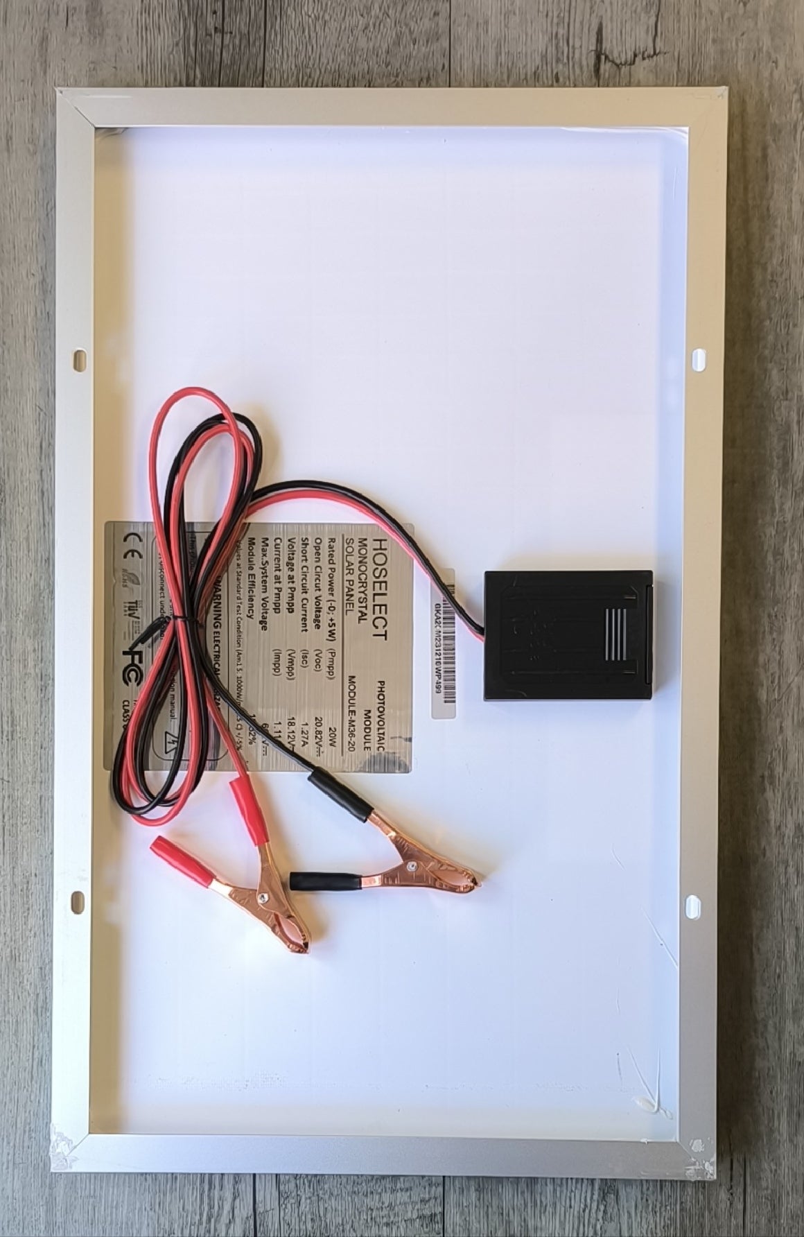 Hoselect M36-20 20W 12v Solar Panel - Electromann SA