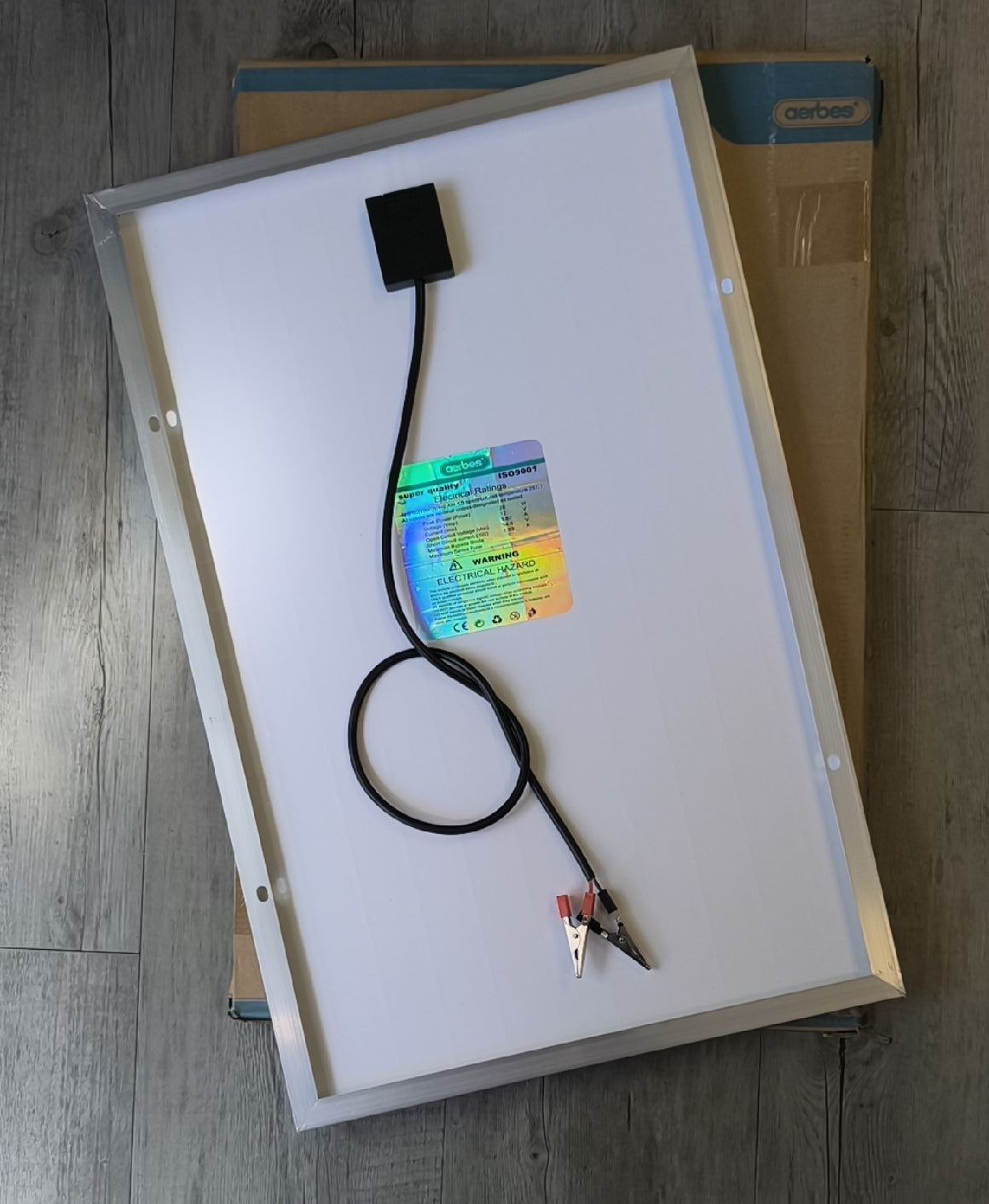 aerbes AB-TA187 20W 12v Monocrystalline Solar Panel - Electromann SA