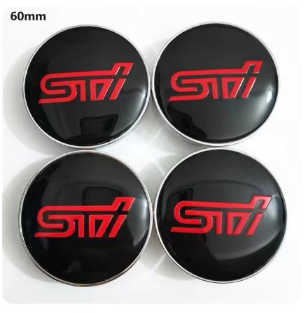 4pcs 60mm Centre Wheel Cap Set for Subaru WRX STI 2002-2012 - Electromann SA