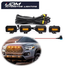 4PCS For 2020-2022 Toyota Tacoma TRD Sport White LED Front Grill Lights - Electromann SA