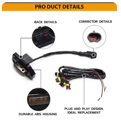 4PCS For 2020-2022 Toyota Tacoma TRD Sport White LED Front Grill Lights - Electromann SA