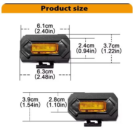 4PCS For 2020-2022 Toyota Tacoma TRD Sport White LED Front Grill Lights - Electromann SA