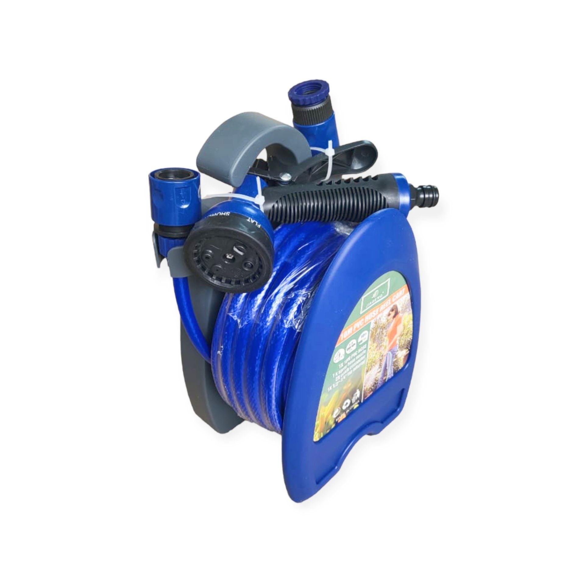 JG0631 Car Wash Hose Pipe With Reel 10M - Electromann SA