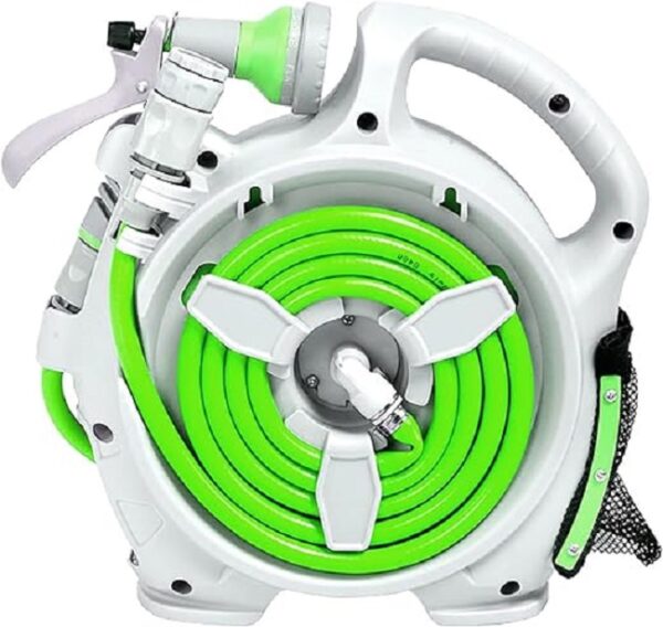 Rocky Mountain Mini Portable Hose Reel 15M With 7 Power Spray Settings - Electromann SA