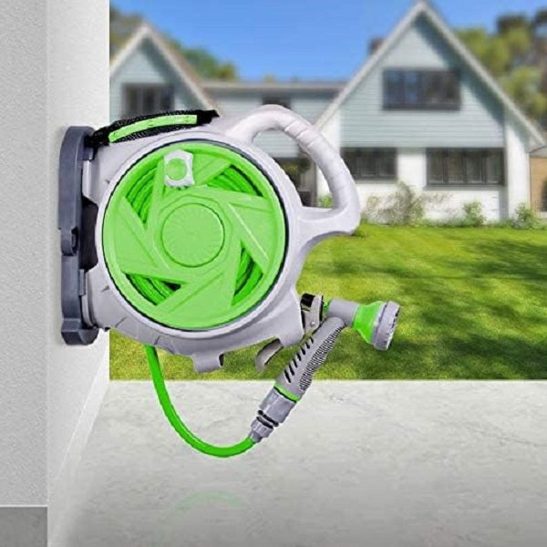 Rocky Mountain Mini Portable Hose Reel 15M With 7 Power Spray Settings - Electromann SA
