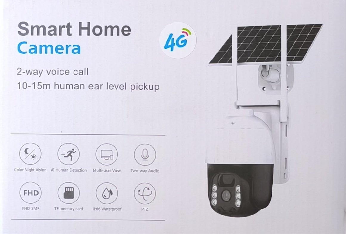 V380 Pro 4G Smart Home Solar Intelligent IP PTZ Camera - Electromann SA