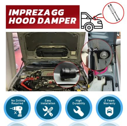 Subaru Impreza from 2002 to 2007 WRX/Wagon GG Front Hood Bonnet Gas Struts - Electromann SA