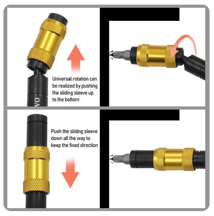 1/4 "Hex Screwdriver Magnetic Drill Bit Holder Extension - Electromann SA