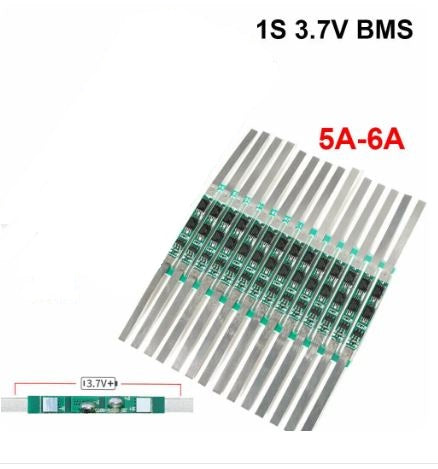 1S 5-6Amp BMS PCB Protection Board For 3.7V 18650 Li-Ion Lithium Battery Cells - Electromann SA