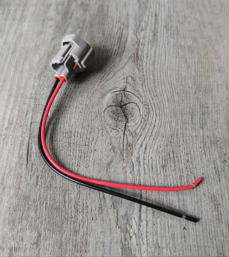 2 Pin Waterproof Fuel Injector Connector Plug and Wire Harness Pigtail ...