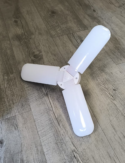 Energy-Efficient 36w 6500k AC220v Fan Blade Type Deformable LED Bulb - Electromann SA