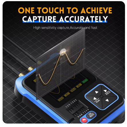 FNIRSI DSO TC3 Digital Oscilloscope Transistor Tester Signal Generator - Electromann SA