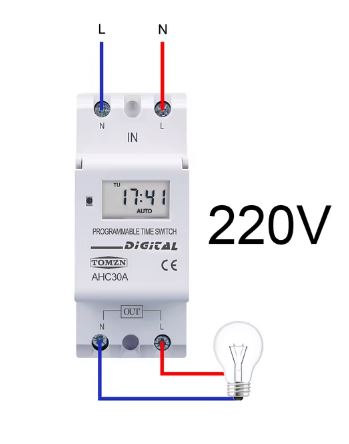 Din Rail Weekly 7 Days Programmable Digital TIME SWITCH Relay Timer - Electromann SA