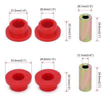 Front Control Arm Polyurethane Bushing Kit for VW/Audi/Seat - Electromann SA