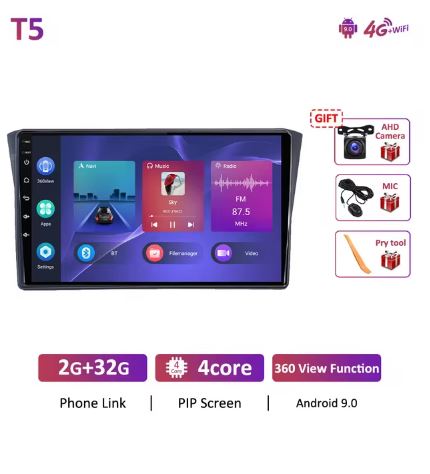 DEMO iCreative 2GB 32GB Subaru Impreza GD/GG 02 - 07 Android 10.0 8 Core GPS Navigation Multimedia Player with CarPlay - Electromann SA