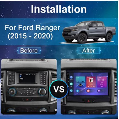 iCreative Android 10 Multimedia Navigation Car Radio for Ford Ranger 2015 - 2020 - Electromann SA