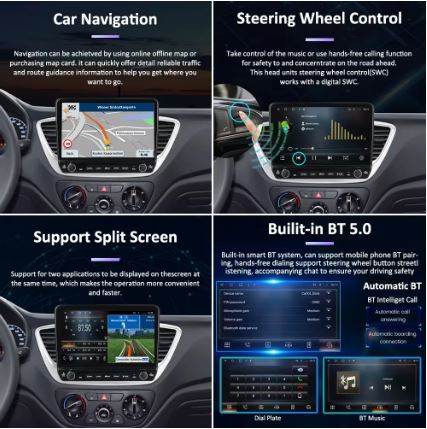 iCreative IPS 4G+64G Android 10 Car Radio Multimedia Player For VW Tiguan NF 2006 - 2016 - Electromann SA