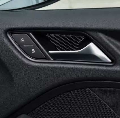 4pcs Audi A3/S3 Interior Carbon Fiber look Inner Door Handle Sticker Set - Electromann SA