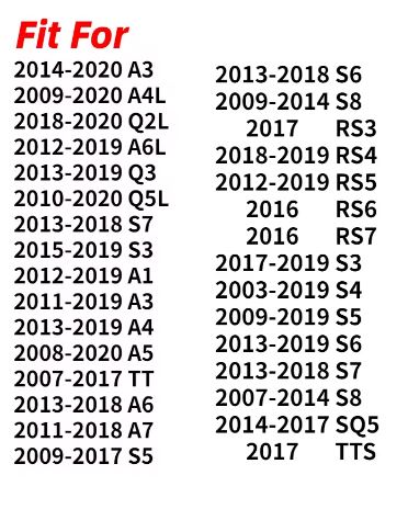 4pcs Door Lock Covers for Audi Vehicles - Electromann SA