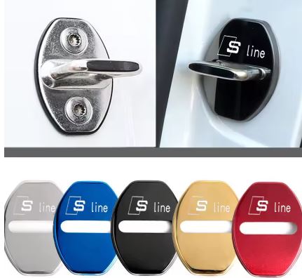 4pcs Door Lock Covers for Audi Vehicles - Electromann SA