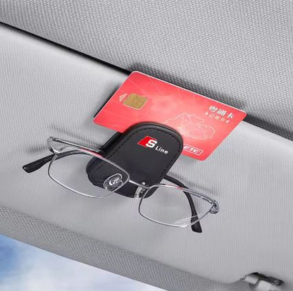Car Sun Visor Glasses Clip for Audi S-line Vehicles - Electromann SA
