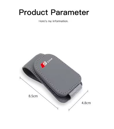 Car Sun Visor Glasses Clip for Audi S-line Vehicles - Electromann SA