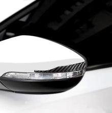 2pcs Carbon Fiber Look Rear View Mirror Gel Sticker for Audi Vehicles - Electromann SA