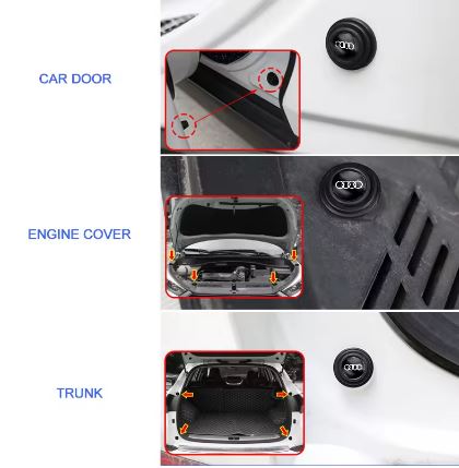 4Pcs Car Door Anti-Shock Pads for Audi Vehicles - Electromann SA