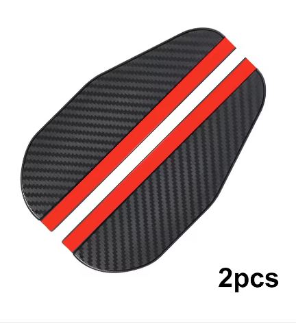 Carbon Fiber Look Car Rear View Mirror Rain Covers for Audi S-line Vehicles - Electromann SA