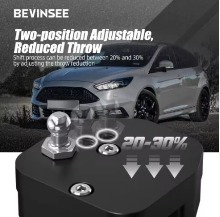 BEVINSEE Adjustable Short Shift Kit for Ford Focus ST 2013-2018 RS 2016-2018 - Electromann SA