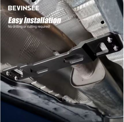 BEVINSEE Centre Tunnel Brace for VW MQB FWD Models Only, Seat Leon 5F, Golf 7 Golf 8 - Electromann SA