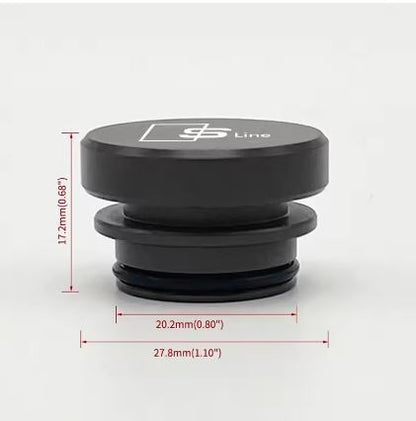 Cigarette Lighter Cover Cap Aluminium Alloy Waterproof Dustproof for Audi S-line Models - Electromann SA