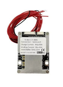 HeltecBMS Hardware 80A bms 7s 24v Lipo lithium /Lifepo4 battery management system - Electromann SA