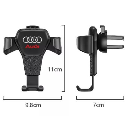 Car Mobile Phone Holder - Gravity Sensing and Auto Grip Bracket for Audi Vehicles - Electromann SA