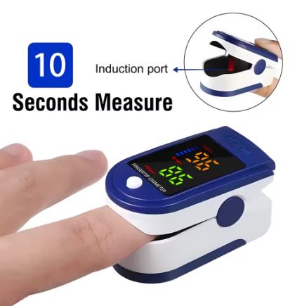 LK87 Portable Fingertip Oximeter - Pulse - Blood Oxygen Saturation Monitor with Lcd Monitor - Electromann SA