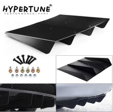 Hypertune - Universal Rear Bumper 4 Shark Fins Diffuser/Spoiler in Black ABS - Electromann SA