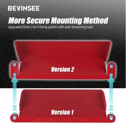 BEVINSEE Version 2 Dynamic Air Inlet Scoop Kit For VW Golf MK7/MK7.5 Golf GTI Golf R Audi S3 8V - Electromann SA